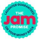 The JAM Virtual Event Promise is Laughter Guaranteed or Your Money Back