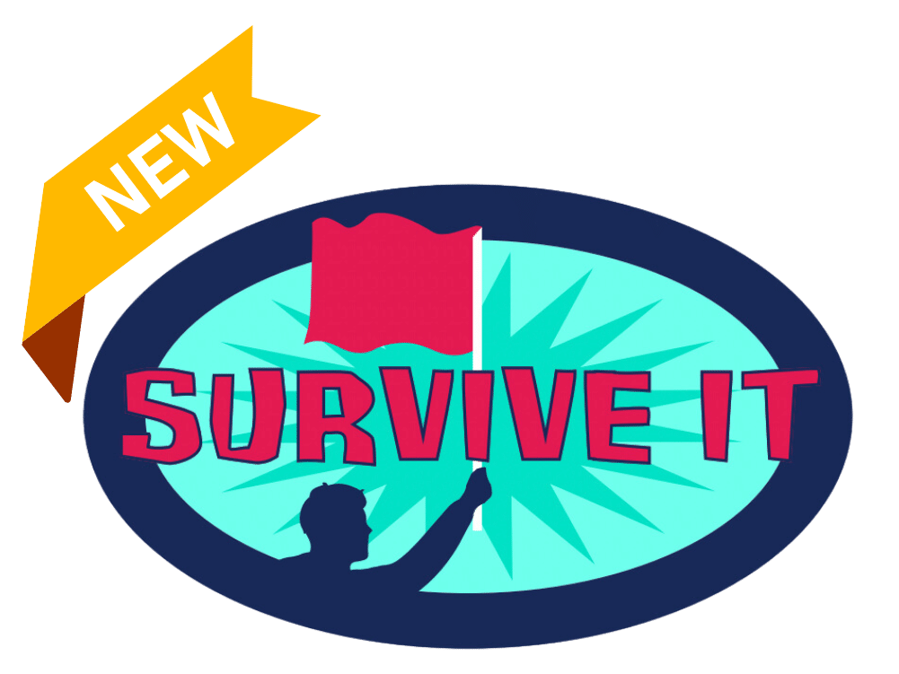 JAM Survive It logo with 'New' Banner